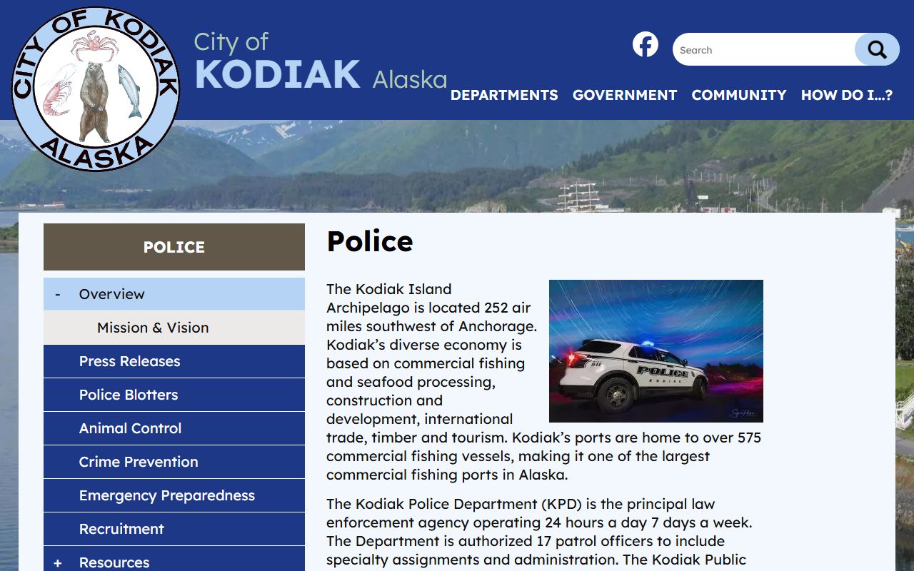 Kodiak unclaimed money police department