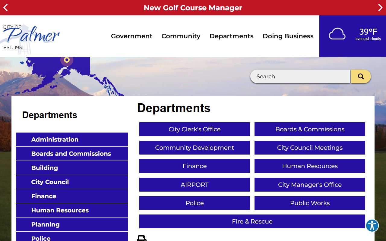 Palmer unclaimed money departments page