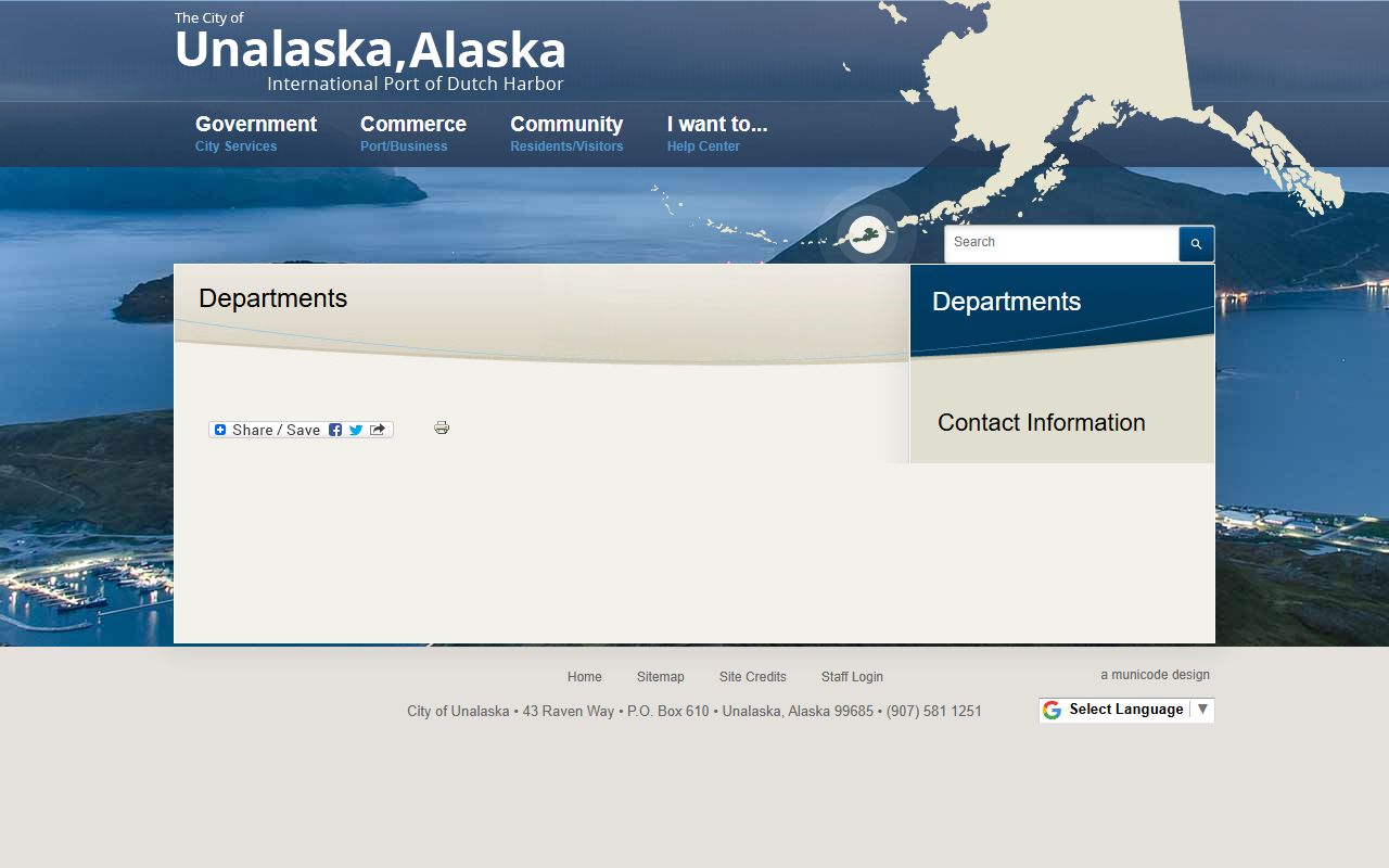 Unalaska unclaimed money departments page