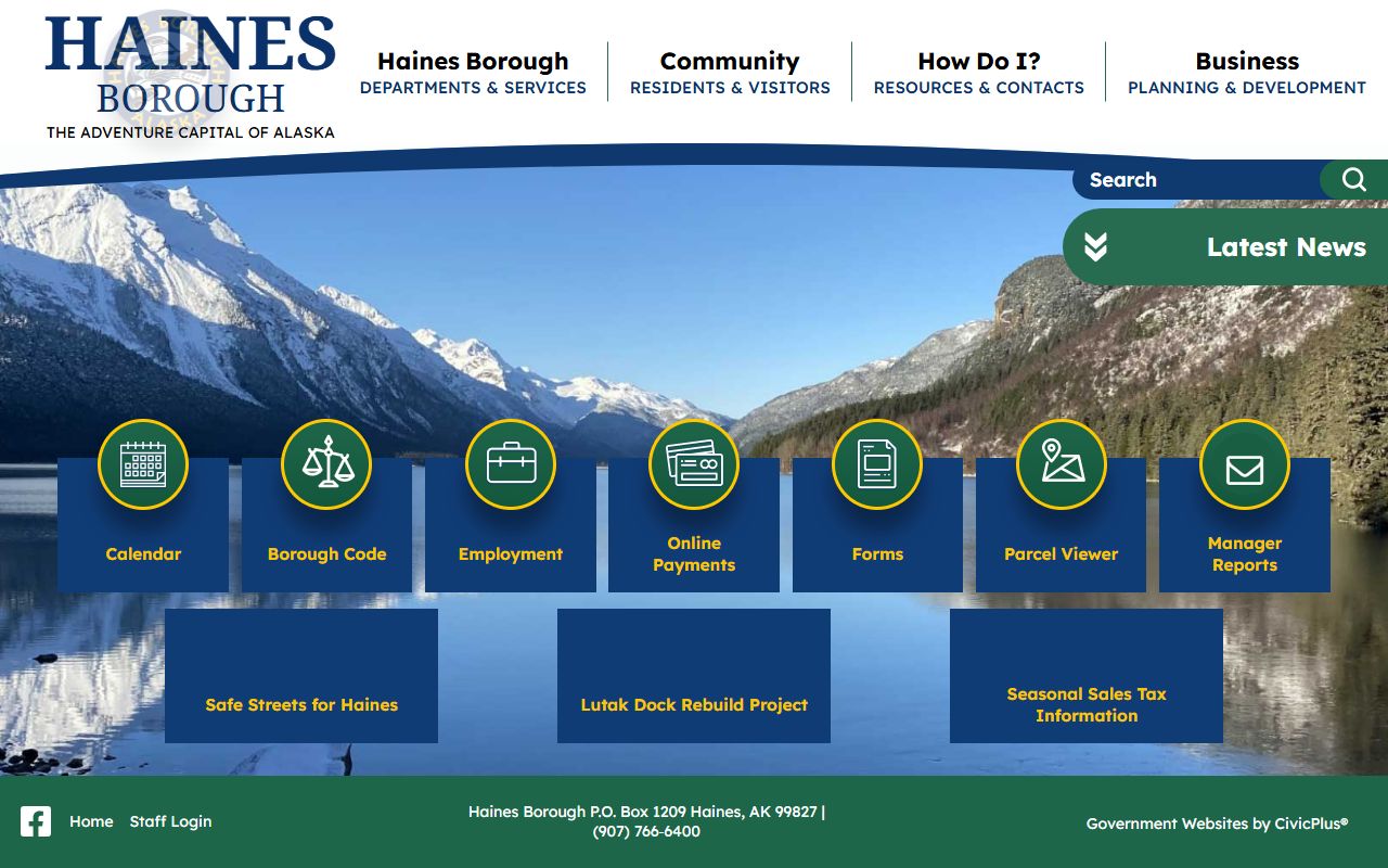 Haines Borough unclaimed money borough website