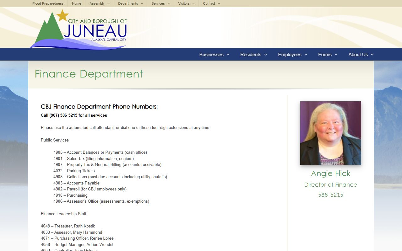 Juneau unclaimed money finance department