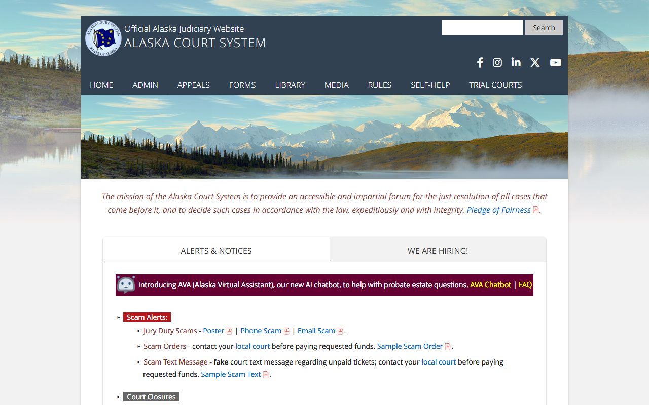 Alaska unclaimed money Alaska court system